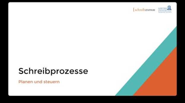Video Schreibprozesse planen und steuern in Deutsch