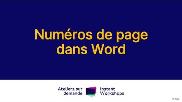 Video Numéros de page dans word em Portuguese