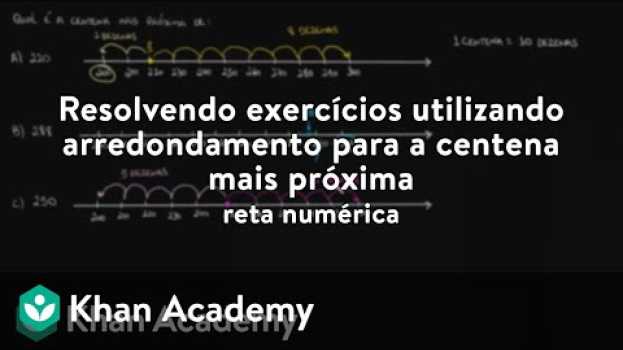 Video Resolvendo exercícios utilizando arredondamento para a centena mais próxima - reta numérica na Polish