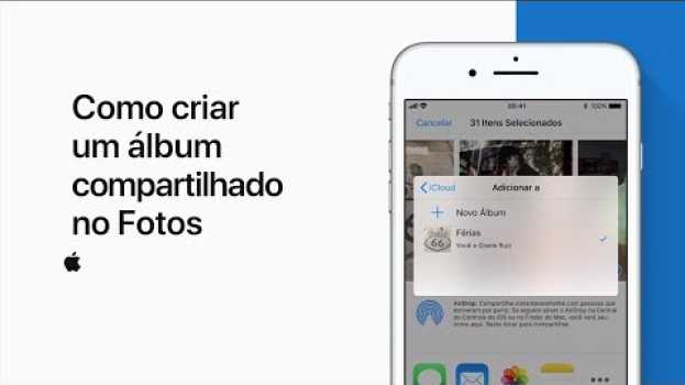 Video Como criar um álbum compartilhado no Fotos – Suporte da Apple en Español