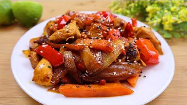 Video Индейка с овощами по-азиатски . Быстро и очень вкусно / Turkey with vegetables. Asian style. Eng sub na Polish