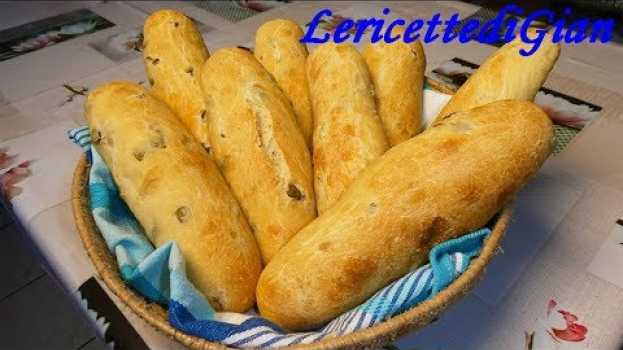 Video Filoncini di pane alle olive verdi I Pane al latte fatto in casa I Ricetta facile na Polish