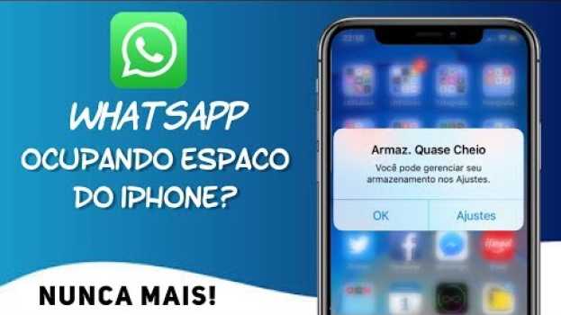 Video Liberando espaço de #armazenamento ocupado pelo #WhatsApp no #iPhone sem excluir suas conversas! in English