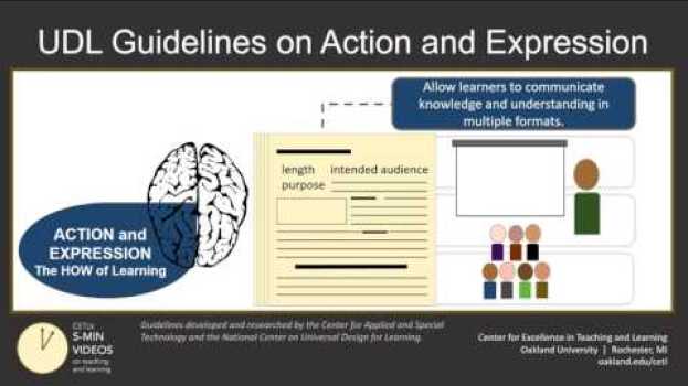 Video Universal Design for Learning (Part 5): Action and Expression Strategies in English