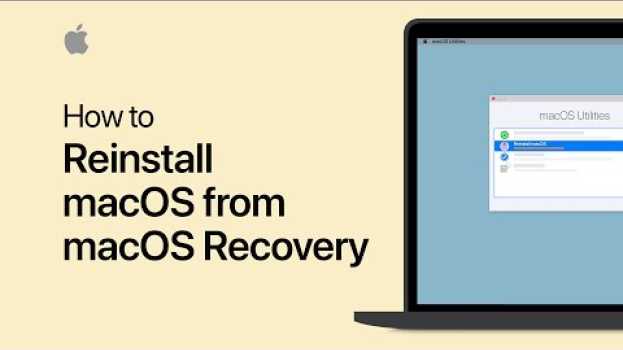 Video How to reinstall macOS from macOS Recovery — Apple Support in English