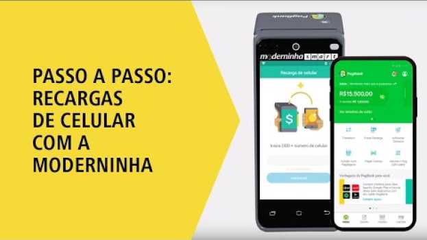 Video Moderninhas PagSeguro: Ofereça recargas de celular com sua maquininha! [Ganhe bônus a cada recarga!] en Español