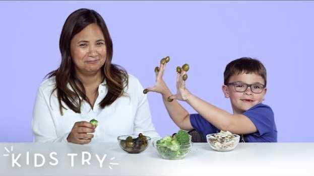 Video Kids Try Their Parents’ Least Favorite Foods | Kids Try | HiHo Kids em Portuguese