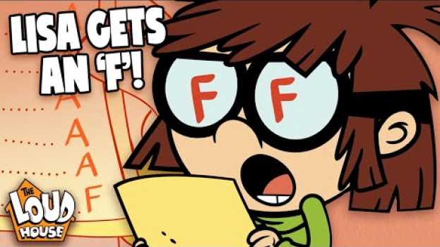 Video Lisa Loud Gets An ‘F’ On Her Report Card! | The Loud House em Portuguese