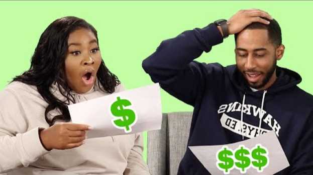 Video Men And Women Compare Their Money Spending Habits in English