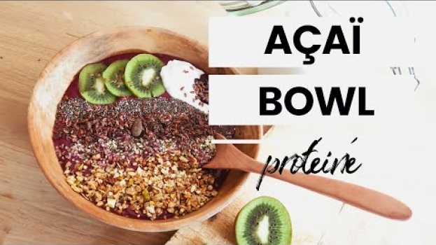 Видео Berry Açaï Bowl protéiné fait en 3 MINUTES ! | #milenandco на русском