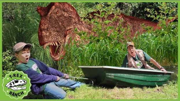 Video T-Rex Dinosaurs & Dinomaster Are Back! Epic Dinosaur Adventure, Dino Eggs & Kids Pretend Play Toys en français