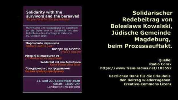 Video Solidarischer Redebeitrag zum Prozessauftakt von Herrn Boleslaws Kowalski (28), de UT in English