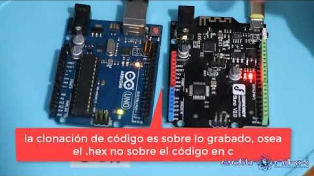 Video como pasar el código  de un arduino a otro in English