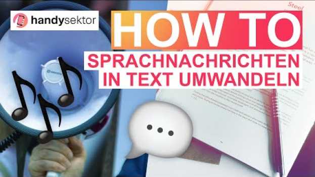Video How to: Sprachnachrichten in Text umwandeln em Portuguese