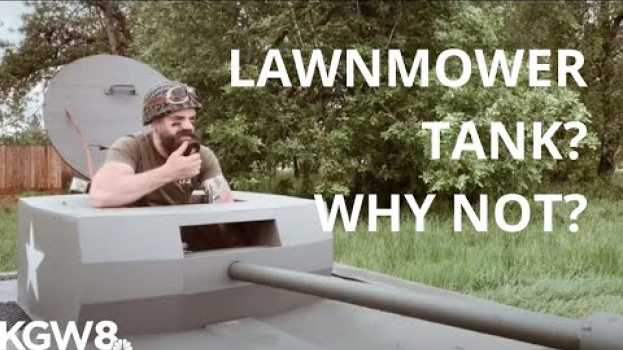 Video Turning a lawnmower into a tank that shoots potatoes. Because why not? en Español
