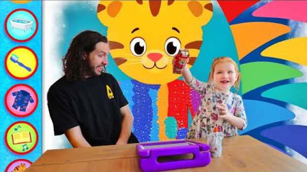 Video Adley App Reviews | Daniel Tiger's Morning and Night Routine | family gets ready for school in English