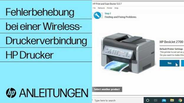 Video Fehlerbehebung bei einer Wireless-Druckerverbindung| HP Drucker | HP Support in Deutsch