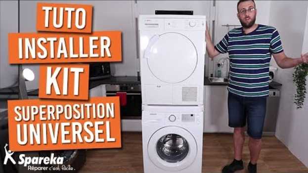 Video Comment installer votre kit de superposition universel pour lave-linge / sèche-linge in English