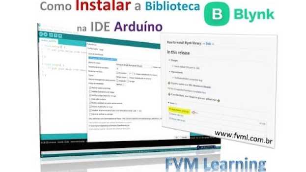 Video Como Instalar a Biblioteca Blynk na IDE Arduíno - Passo à Passo in English