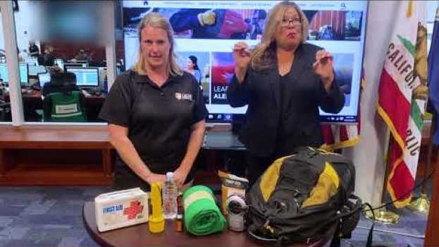 Video Tips to get your Go-Bag ready to be prepared for an emergency! su italiano