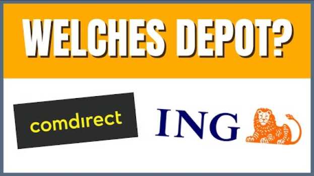 Video ING oder comdirect Depot - Welcher Broker ist besser? em Portuguese