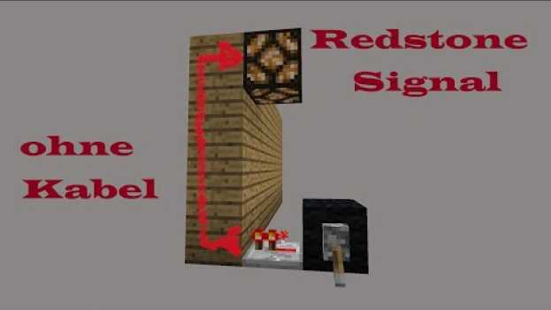 Video Redstone Signal durch eine Wand nach oben leiten | Lillitohix em Portuguese