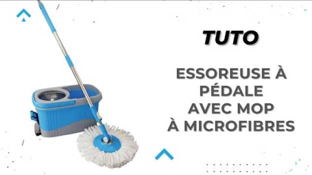 Video Laver sa maison avec le seau-essoreuse à pédale avec mop à microfibres em Portuguese