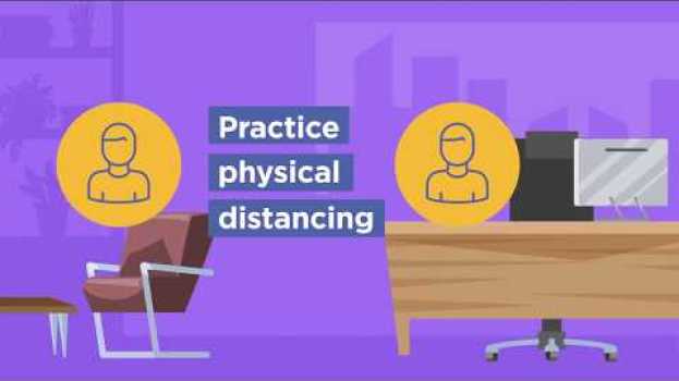 Video Physical distancing - COVID-19 work health and safety for small business na Polish