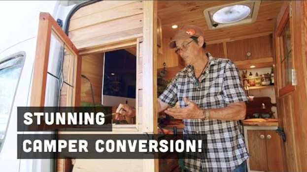 Video This Campervan is the Best I've Ever Seen! 64-Year-Old Converts Van into Stunning Home on Wheels in English