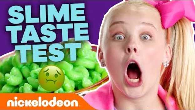 Video Slime Foods Taste Test w/ Jace Norman, JoJo Siwa & More! 🤢 | #NickStarsIRL em Portuguese