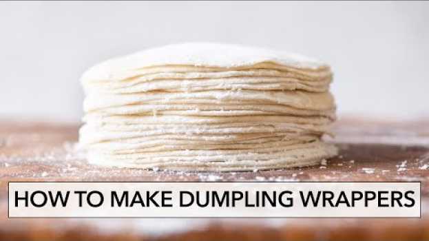 Video How to Make Dumpling Wrappers (Dumpling Skins/餃子皮) | Lisa Lin su italiano