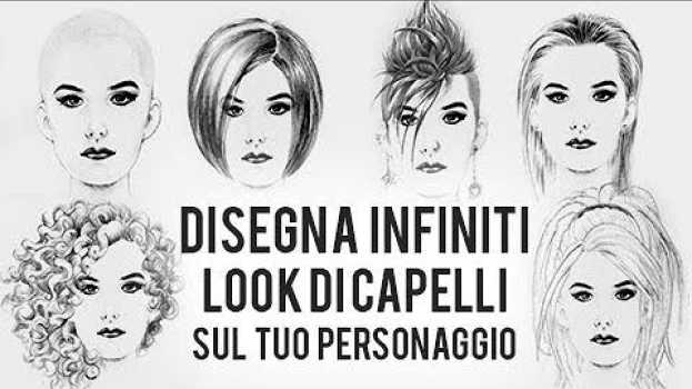 Video tutorial viso 2/2: disegna infiniti look di capelli sul volto femminile che hai creato em Portuguese