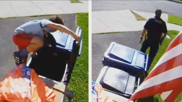 Video Kid Hides From Cops in Trash Can Full of Baby Diapers su italiano