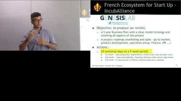 Video Ecosystème des startups en France : IncubAlliance (3/4) en français