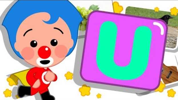 Video Letra U | Gira y Aprende Palabras con Plim Plim | Infantil 4K Ultra HD in English
