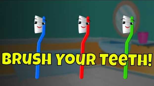 Video Brush Your Teeth! Instructional Tooth Brushing Song for Preschoolers and Toddlers em Portuguese