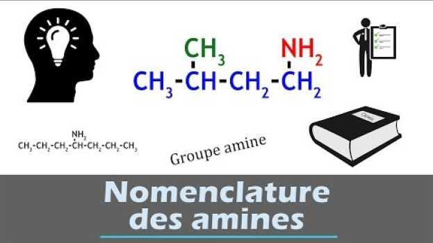 Video Nomenclature des amines - chimie organique em Portuguese
