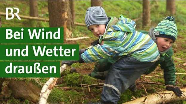 Видео Waldkindergarten: Spielplatz im Wald und in der Natur bei jedem Wetter | Bäume | Unser Land | BR на русском