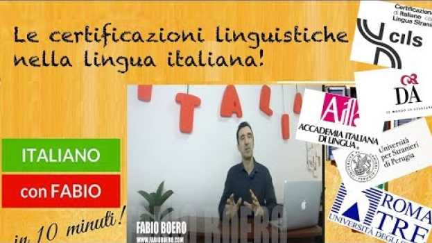 Video LE CERTIFICAZIONI LINGUISTICHE NELLA LINGUA ITALIANA!CILS, CELI, CERT, PLIDA, DELI!QUALE SCEGLIERE? en Español