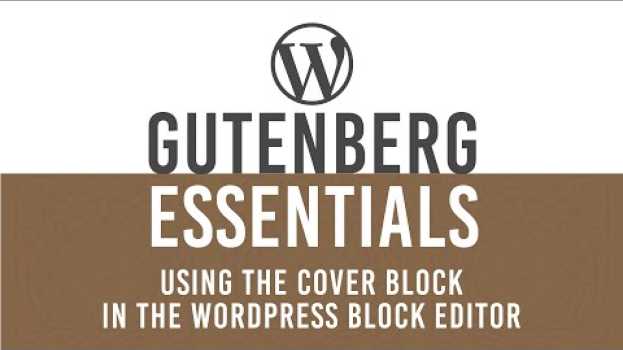 Video Cover blocks: Add text with background Image in the WordPress Gutenberg block editor en français