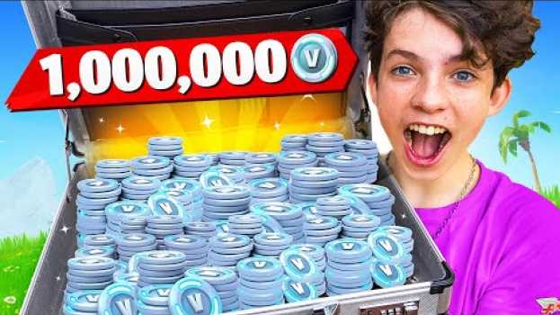 Video I Surprised My Little Brother with One MILLION VBucks! in English