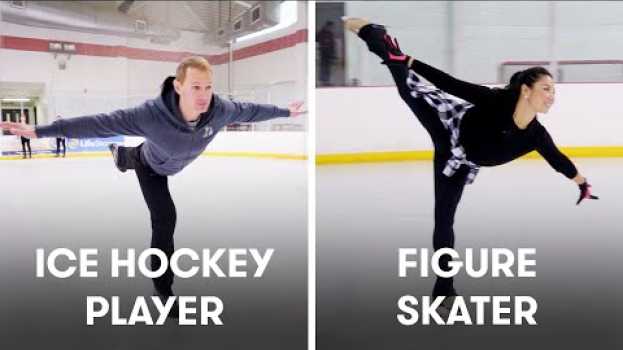 Video Hockey Players Try To Keep Up With Figure Skaters | SELF en Español