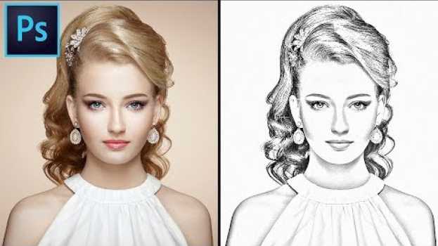 Video How to convert you Image into A Pencil Sketch in Photoshop. Photoshop Pencil Sketch effect tutorial. na Polish
