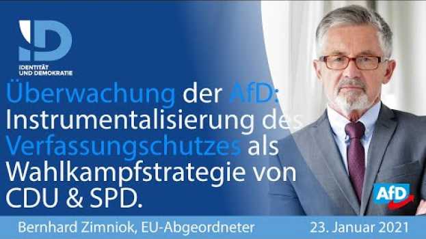 Video Überwachung der AfD als Wahlkampfstrategie der Regierung! - Bernhard Zimniok (AfD) in Deutsch