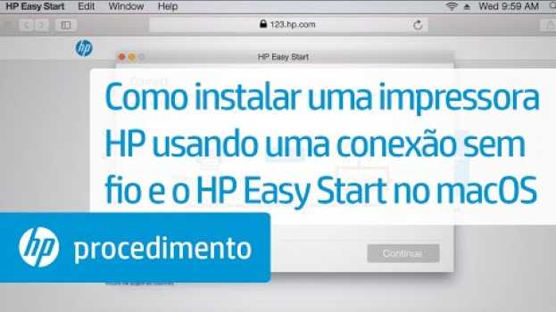 Video Como instalar uma impressora HP usando uma conexão sem fio e o HP Easy Start no macOS | @HPSupport in English