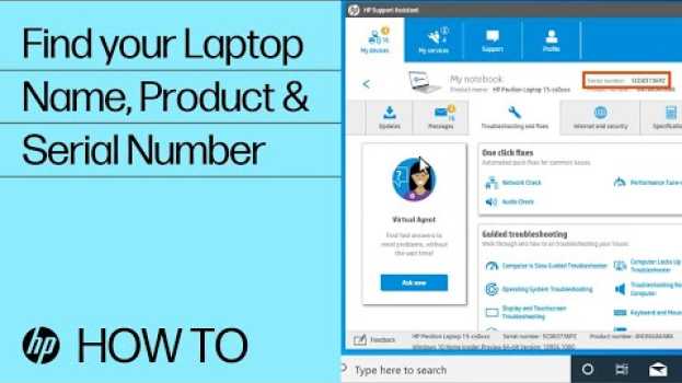 Video Find Your HP Laptop Name, Product Number, or Serial Number | HP Notebooks | HP Support in Deutsch