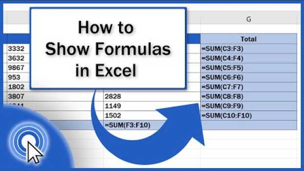 Video How to Show Formulas in Excel in Deutsch