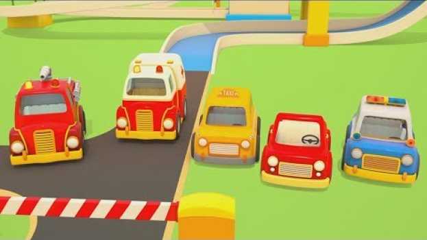 Video I veicoli da lavoro | Helper Cars | Le montagne russe | Cartoni animati en Español