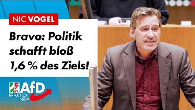 Video Bravo! Politik schafft bloß 1,6 % des Ziels! – Nic Vogel (AfD) in Deutsch