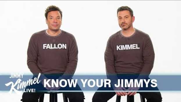 Video Jimmy Kimmel & Jimmy Fallon Finally Clear Up Who Is Who em Portuguese